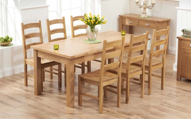 Featured Photo of 2024 Latest Oak Furniture Dining Sets