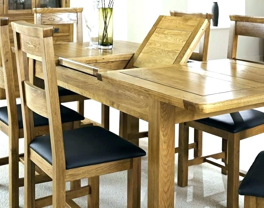 Outstanding Exceptional Solid Oak Extending Dining Table And 6 Pertaining To Extendable Oak Dining Tables And Chairs (View 6 of 25)