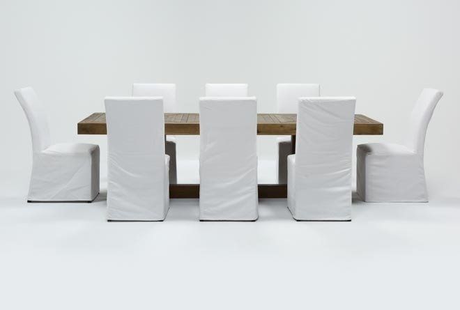 Palazzo 9 Piece Dining Set With Pearson White Side Chairs | Living With Regard To Palazzo 9 Piece Dining Sets With Pearson White Side Chairs (View 1 of 25)