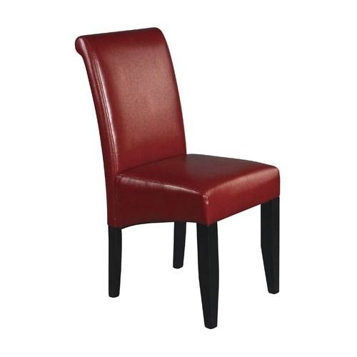 Red Leather Dining Chairs | Bellacor With Regard To Red Leather Dining Chairs (View 6 of 25)