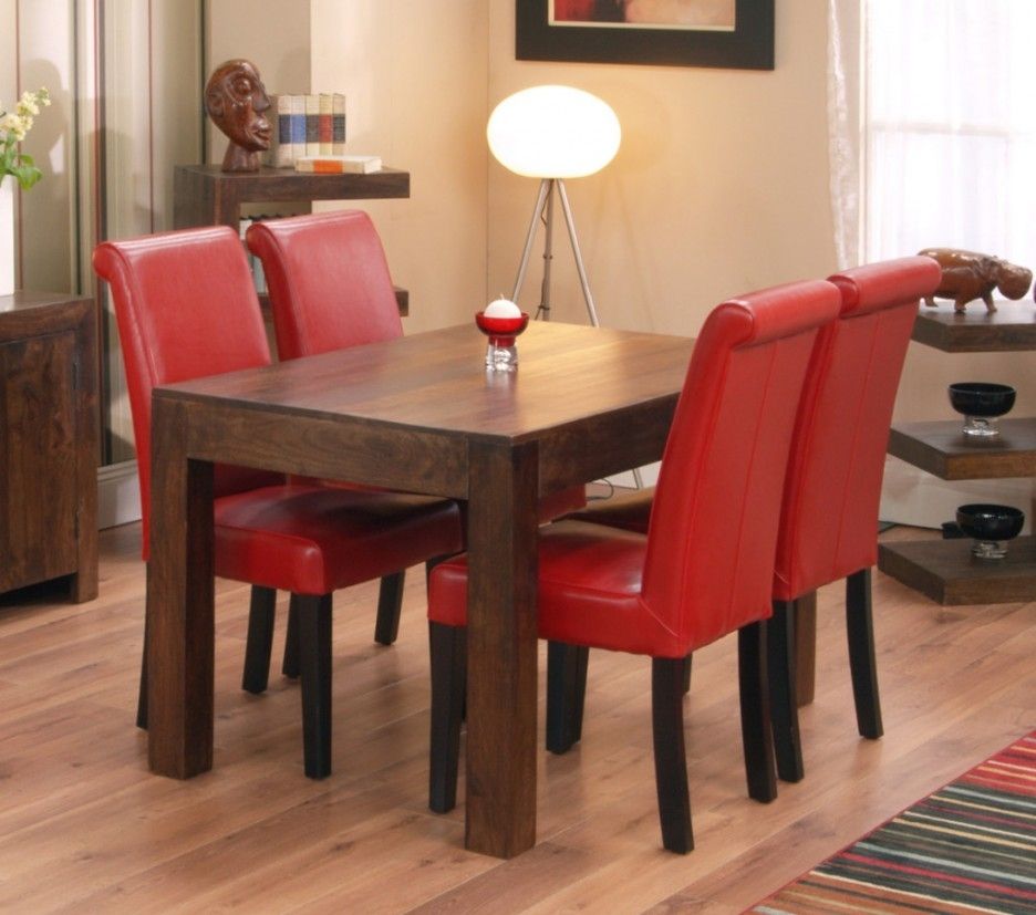 Red Upholstered Dining Room Chair | Dining Chairs Design Ideas With Red Dining Chairs (Photo 22 of 25)