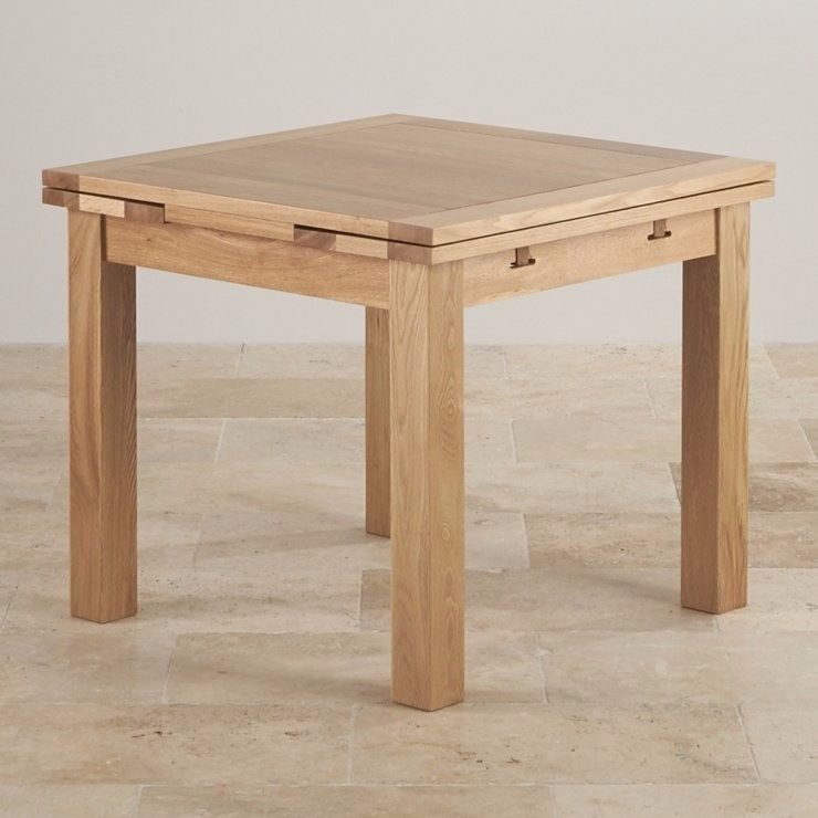 Reduced! Oak Furniture Land 3Ft Square Extendable Dining Table | In Intended For Square Extending Dining Tables (View 1 of 25)
