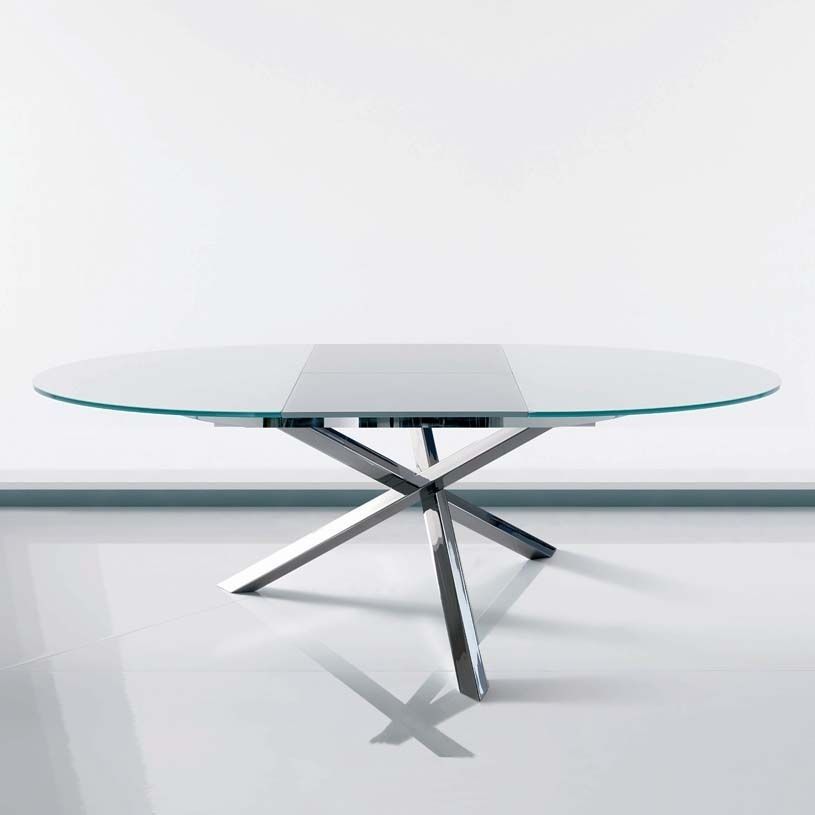 Round Extending Dining Table Glass | Furniture | Pinterest | Modern Throughout Glass Round Extending Dining Tables (View 1 of 25)