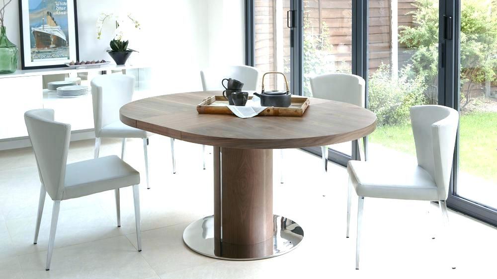 Round Extending Dining Table Sets Circular Extending Dining Table Within Circular Extending Dining Tables And Chairs (View 7 of 25)