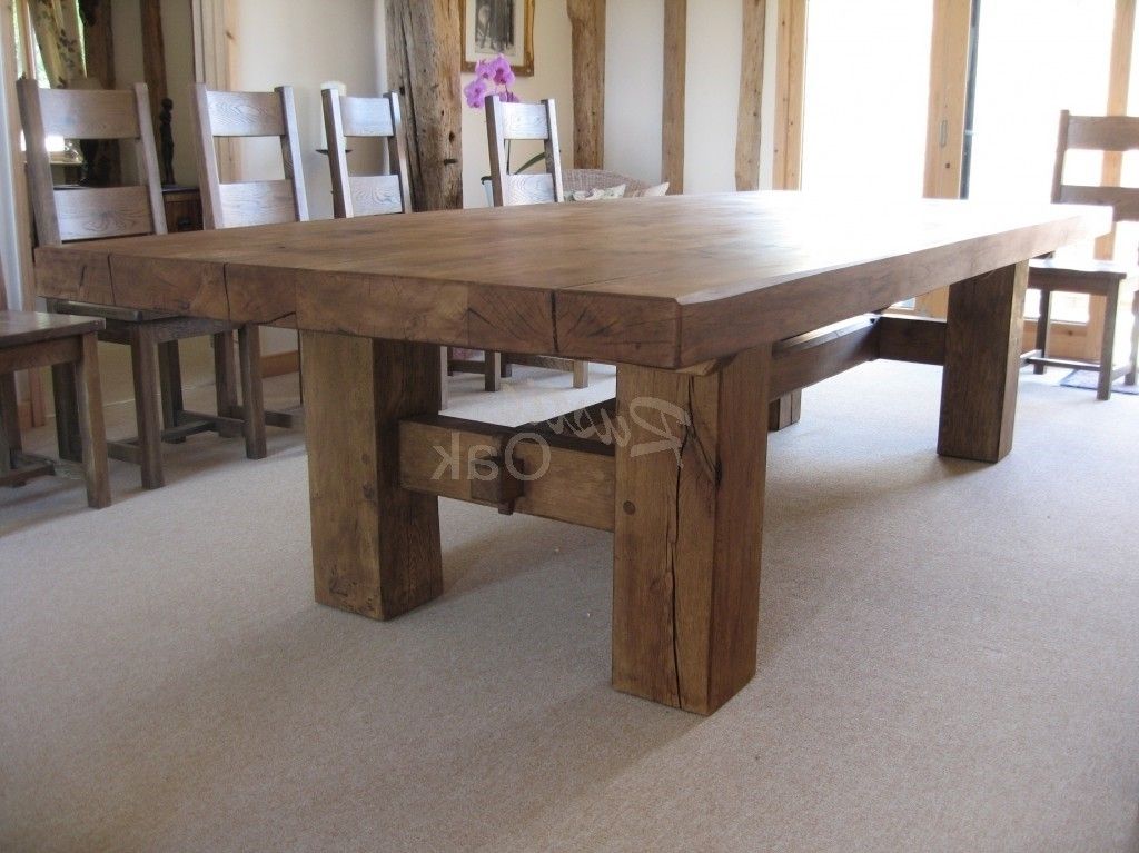 Rustic Dining Room Table In Square Insightsplash Decorations 16 Within Rustic Dining Tables (Photo 11 of 25)