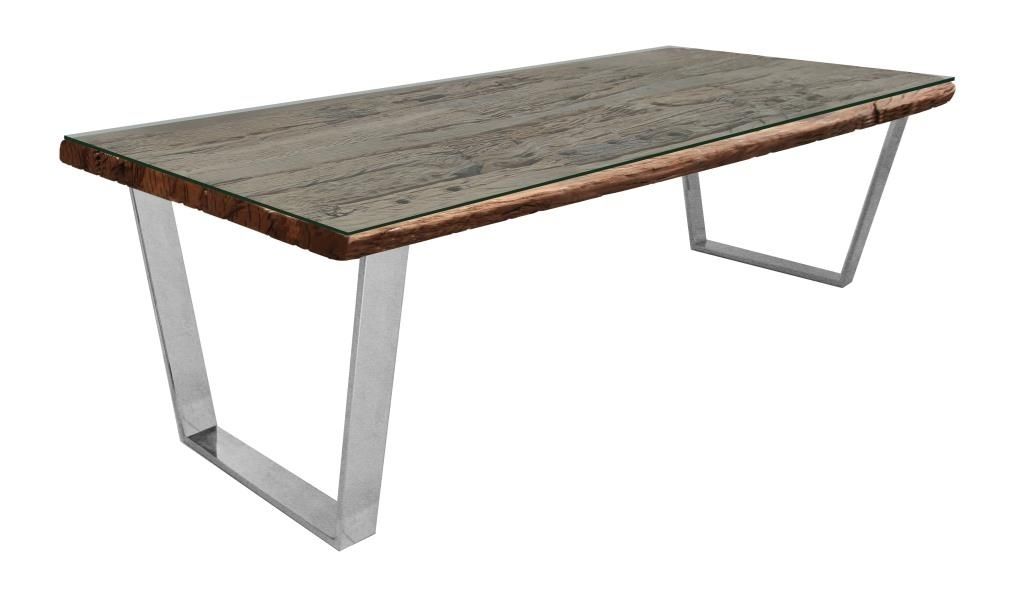 Rustic Xl Rectangle Dining Table – Conceptuscollection Inside Railway Dining Tables (Photo 1 of 25)