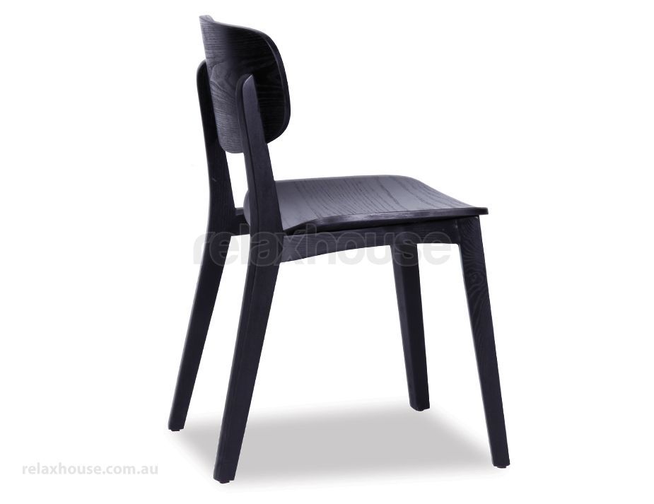 Saki Dining Chair Black Throughout Black Dining Chairs (View 5 of 25)