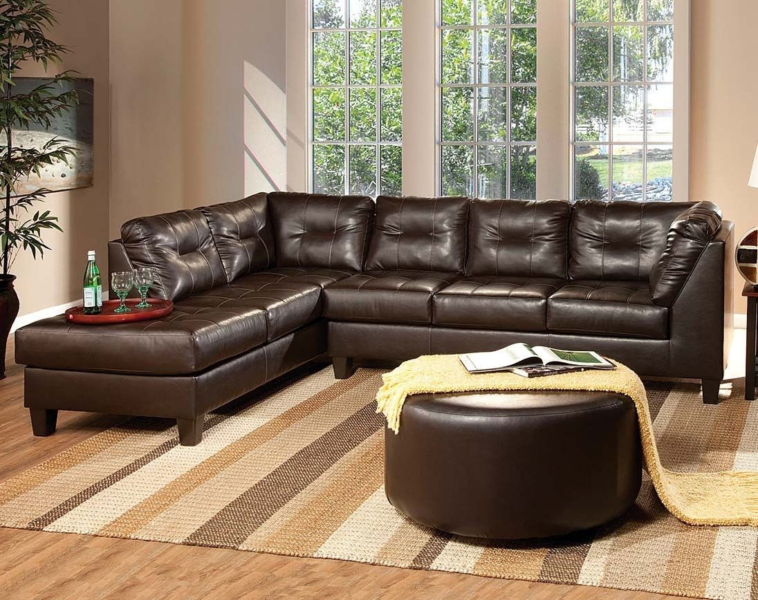 San Marino Chocolate Brown Sectional Sofa | American Freight In Norfolk Chocolate 3 Piece Sectionals With Raf Chaise (Photo 6552 of 7825)