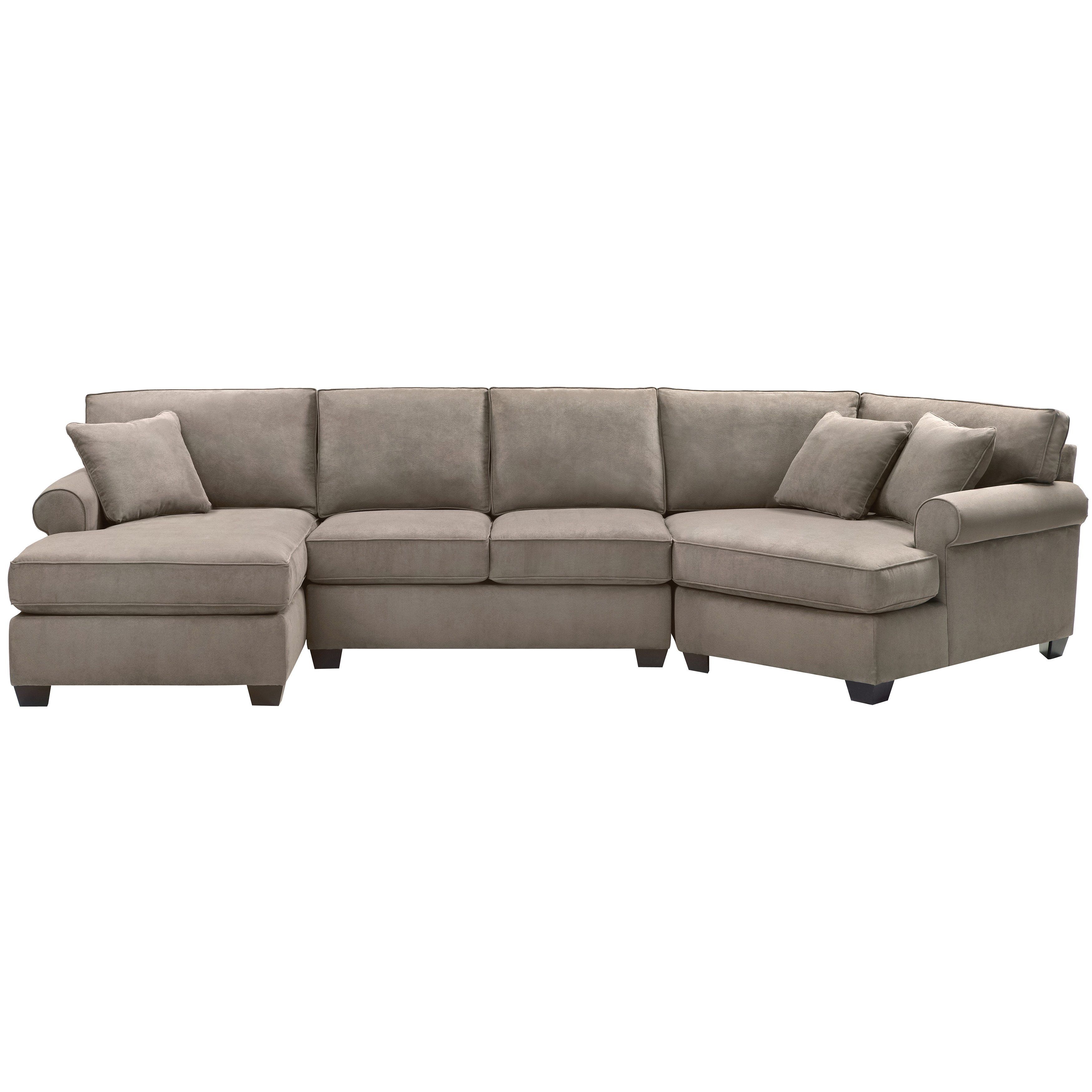 Shop Art Van Marisol Iii 3 Piece Sectional With Accent Pillows For Adeline 3 Piece Sectionals (View 7 of 25)