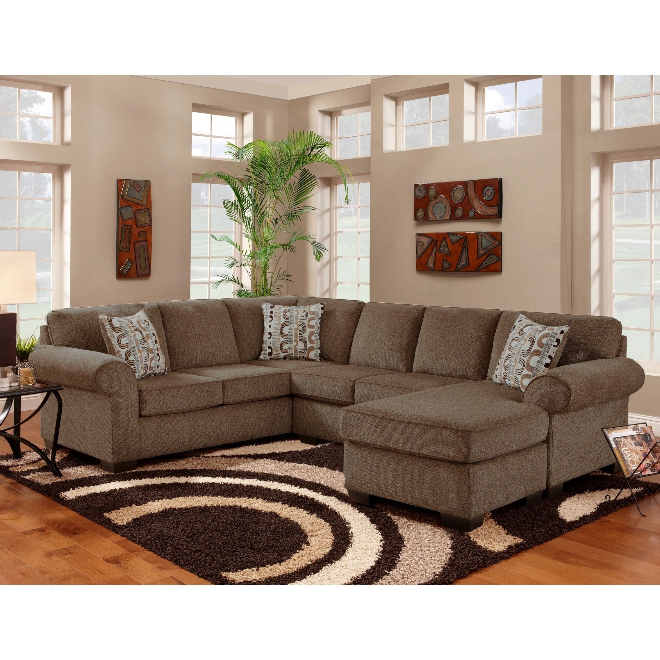 Shop Clay Alder Home Chase Cobra Cocoa Sectional – Free Shipping Regarding Alder 4 Piece Sectionals (View 20 of 25)