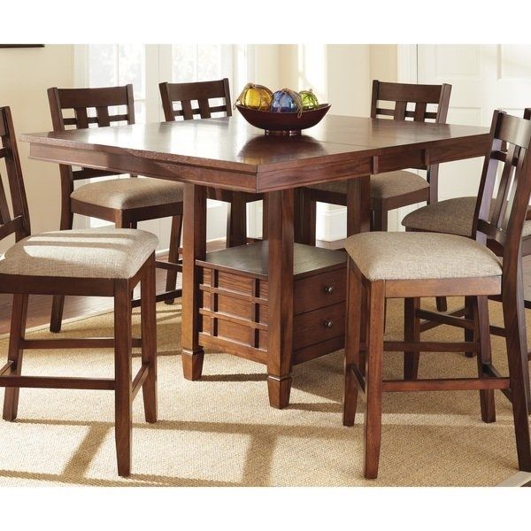 Shop Greyson Living Blake Medium Oak Counter Height Dining Table Pertaining To Portland 78 Inch Dining Tables (View 1 of 25)
