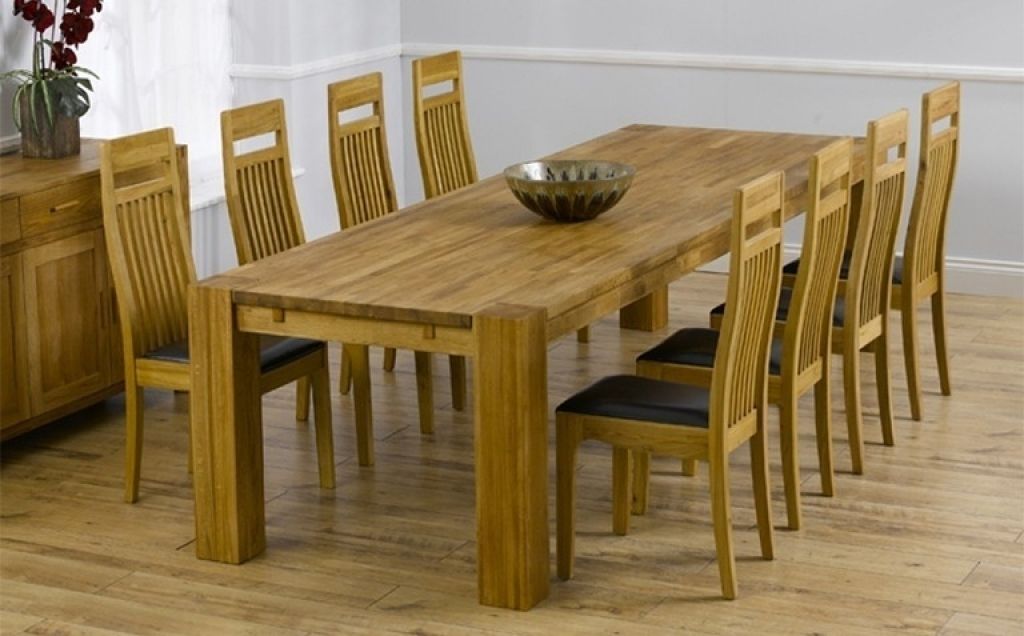 Solid Oak Dining Room Table And 8 Chairs | Home Design Interior Pertaining To Solid Oak Dining Tables And 8 Chairs (View 12 of 25)
