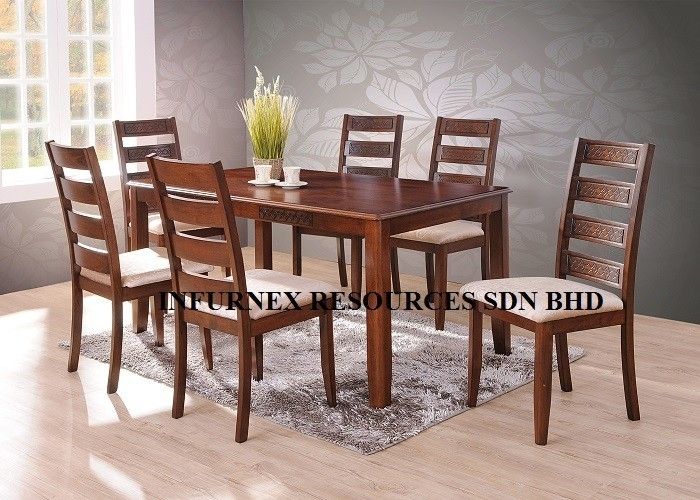 Solid Rubberwood,dining Set (1+6),dining Table,dining Chair – Buy For Dining Table Sets With 6 Chairs (Photo 18 of 25)