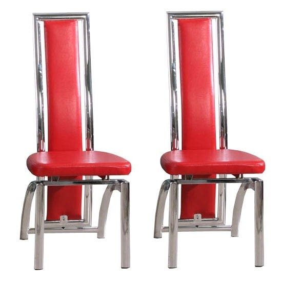 Special Offer, 2 Chicago Red Dining Chairs For £135 11830 With Red Dining Chairs (View 1 of 25)