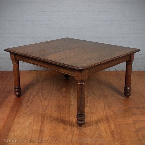 Square Oak Dining Table. – Antiques Atlas Intended For Square Oak Dining Tables (Photo 9 of 25)