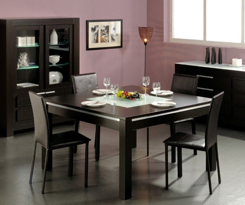 Square Table For Fascinating Dining Room Design – Designoursign Intended For Square Black Glass Dining Tables (View 23 of 25)