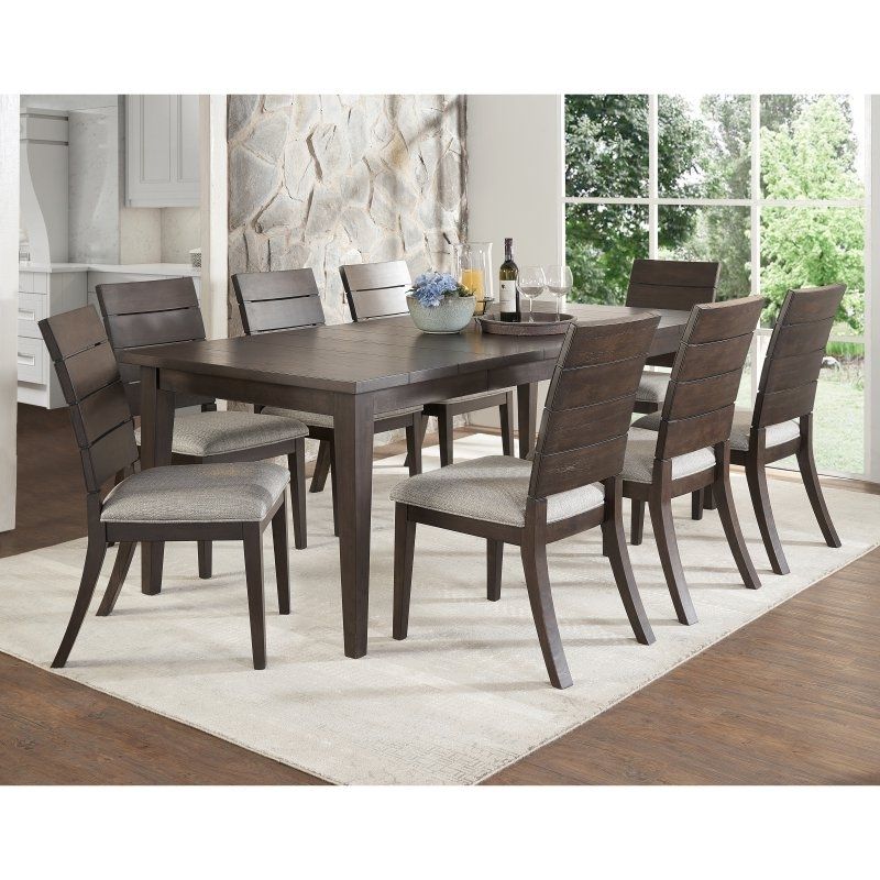 Steve Silver Co. Elora 9 Piece Contemporary Dining Set In 2018 With Regard To Craftsman 9 Piece Extension Dining Sets With Uph Side Chairs (Photo 4 of 25)