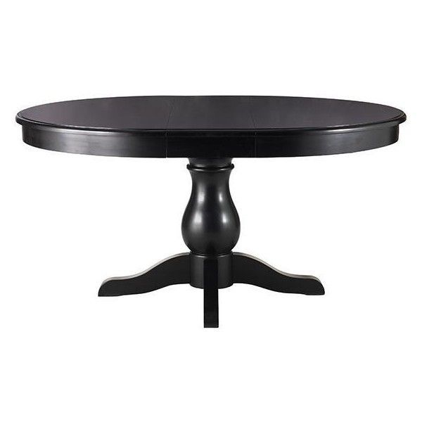 Sullivan Extension Round Dining Table ($699) ❤ Liked On Polyvore In Black Circular Dining Tables (View 12 of 25)