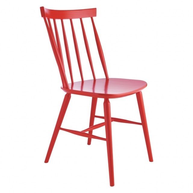 Talia Red Spindle Back Dining Chair | Buy Now At Habitat Uk Within Red Dining Chairs (View 19 of 25)