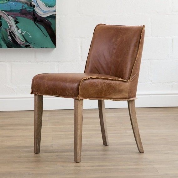 Tan Christian Leather Dining Chair | Dining Room Chairs With Leather Dining Chairs (View 22 of 25)