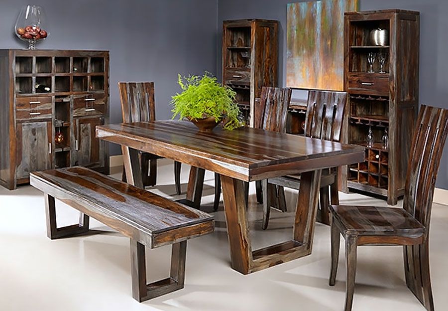 Thar Art Gallery::sheesham Wood Dinning Table 6 Chairs,sheesham Wood Throughout Sheesham Dining Tables (View 17 of 25)