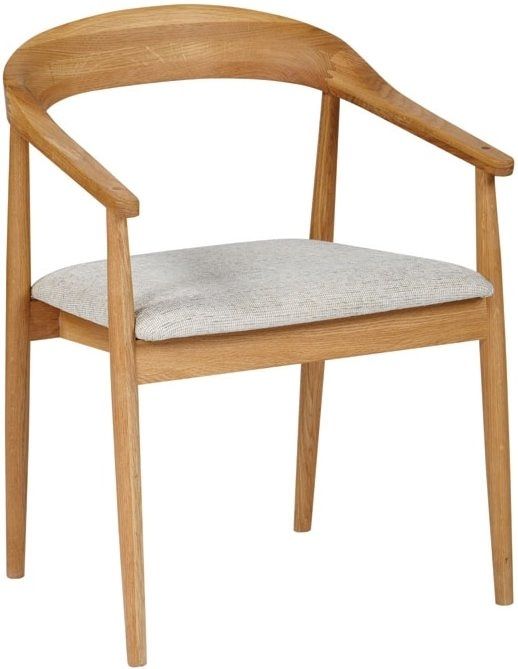 The Fifties Dining Chair With Arms – Oak | Dining Chairs Intended For Oak Dining Chairs (View 16 of 25)