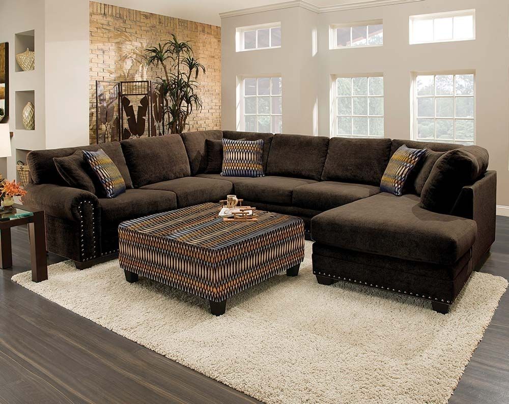 This Sectional Sofa Is Gigantic! As In Three Pieces, Gigantic. The U Within Benton 4 Piece Sectionals (Photo 6404 of 7825)