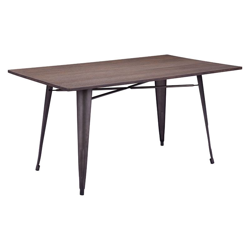 Titus Rectangular Dining Table Rustic Wood – Modern Dining Tables With Sleek Dining Tables (View 9 of 25)