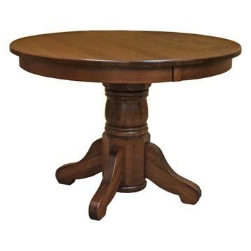 Traditional Amish 42" Round Dining Table | Dining Tables | Barn Within Craftsman Round Dining Tables (View 23 of 25)
