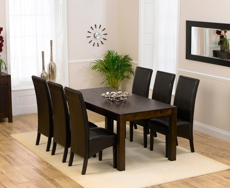 Verona Dark Solid Oak 180cm Dining Table | Style Our Home With 180cm Dining Tables (Photo 1 of 25)