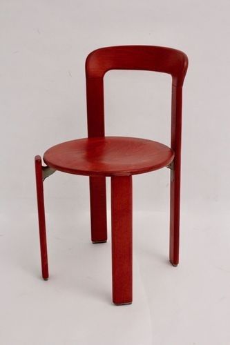 Vintage Red Dining Chairsbruno Rey For Kusch & Co, Set Of 4 For Regarding Red Dining Chairs (View 15 of 25)