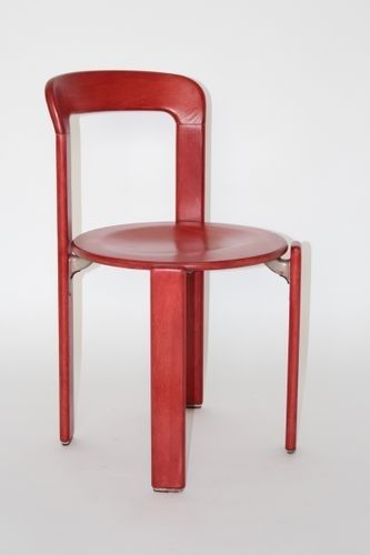 Vintage Red Dining Chairsbruno Rey For Kusch & Co, Set Of 6 For Inside Red Dining Chairs (View 21 of 25)