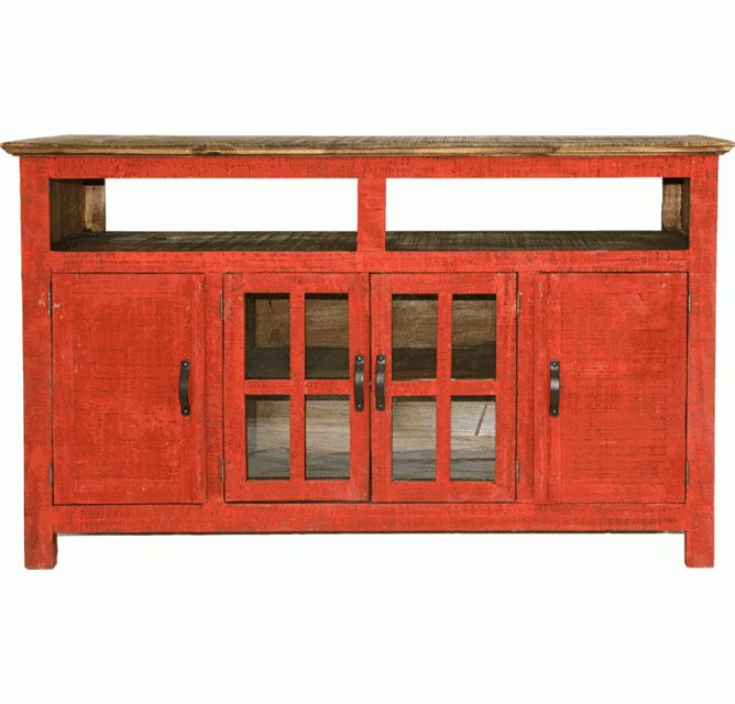 2017 Rustic Red Tv Stands Intended For Rustic Red Tv Stand, Red Tv Stand, Painted Red Tv Stand (Photo 7285 of 7825)