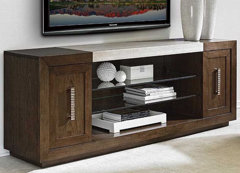 2018 Canyon 74 Inch Tv Stands Intended For Lexington Laurel Canyon Malibu Vista 74'' X 18.25'' Media Console Tv (Photo 8 of 25)