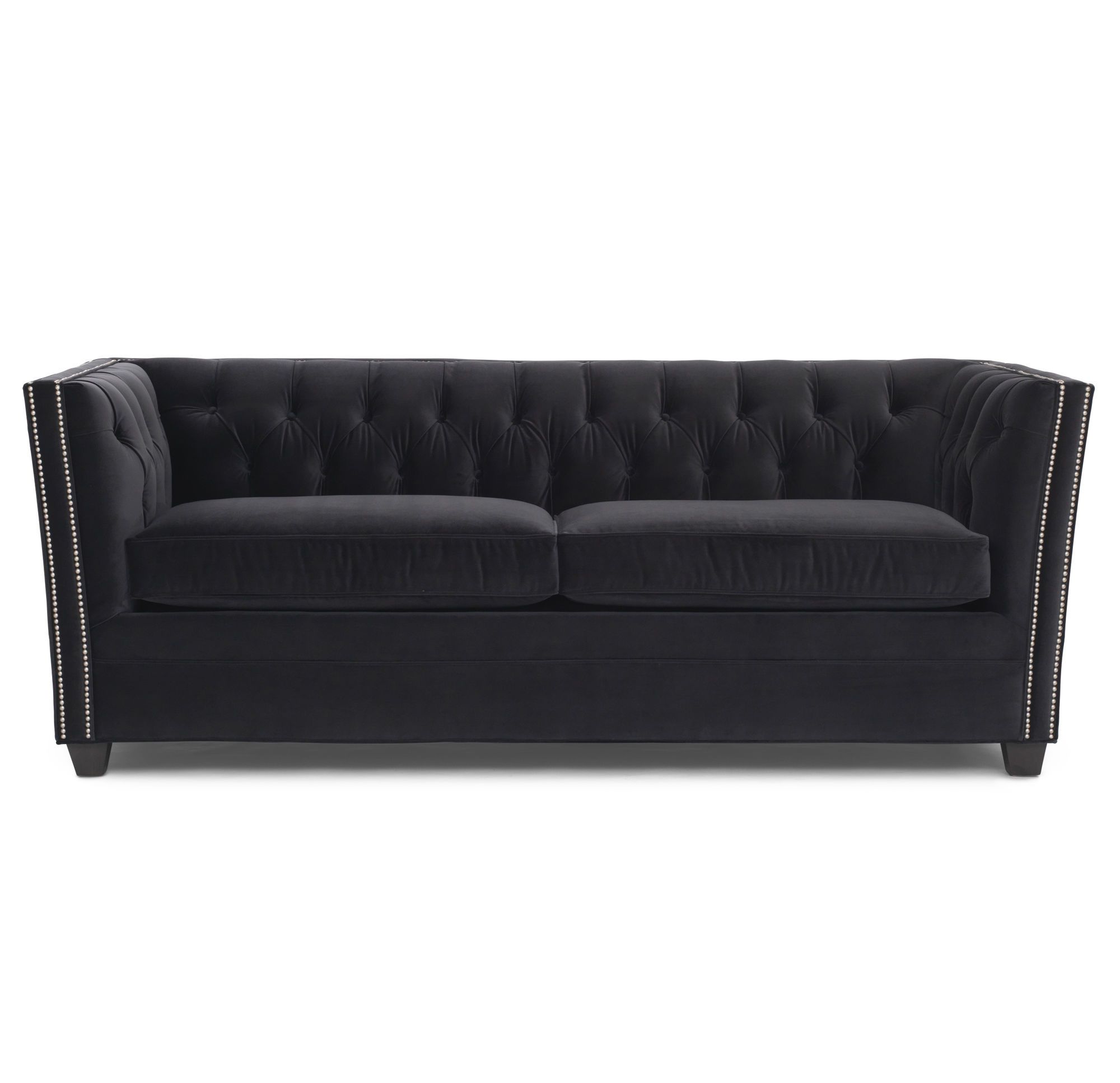 All Sofa : Fiona Super Luxury Black Furniture Foam Queen Sleeper A In Allie Dark Grey Sofa Chairs (Photo 19 of 25)