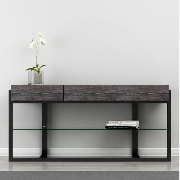 Allmodern Inside Latest Oak &amp; Brass Stacking Media Console Tables (View 25 of 25)