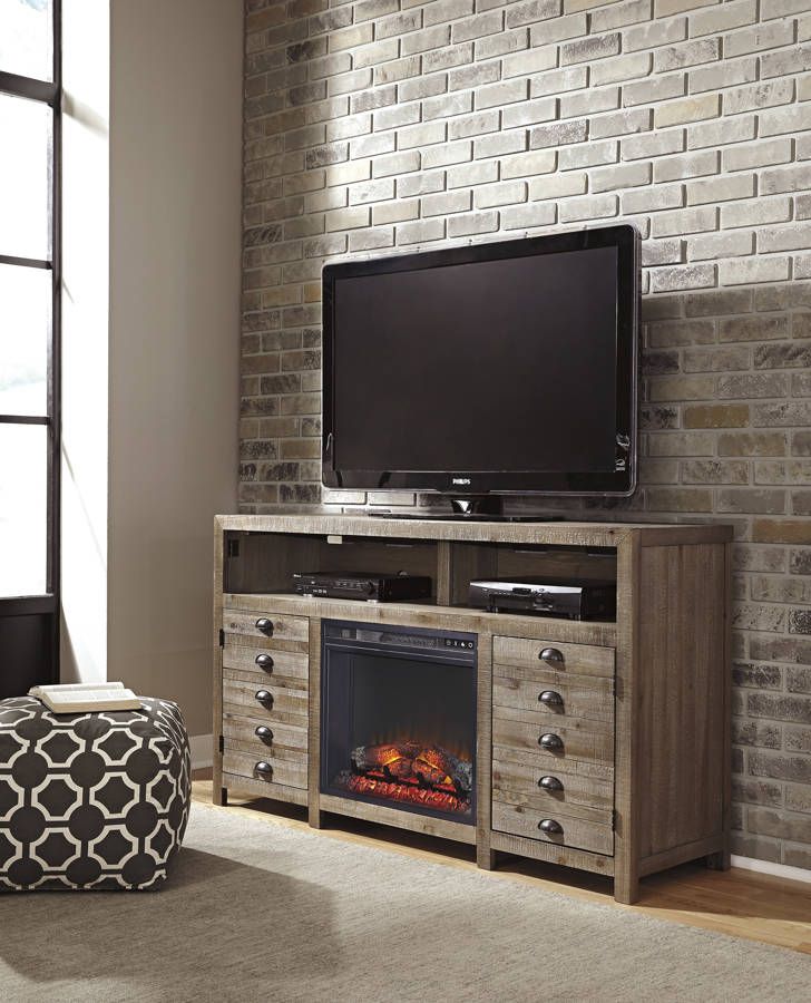 Ashley Furniture Keeblen Tv Stand With Fireplace (Photo 6745 of 7825)