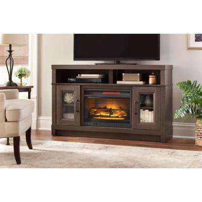 Ashmont 54 In. Freestanding Electric Fireplace Tv Stand In Gray Oak In Popular Lauderdale 62 Inch Tv Stands (Photo 14 of 25)