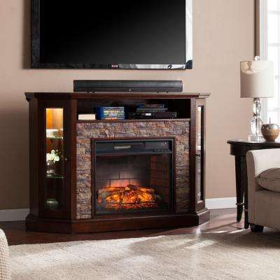 Bellingham 52.25 In. W Corner Convertible Infrared Media Electric Fireplace  In Espresso Inside Favorite Lauderdale 62 Inch Tv Stands (Photo 22 of 25)