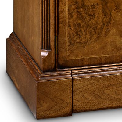 Best And Newest Walnut Tv Cabinets With Doors Inside Two Door Tv Cabinet With Shallow Front Storage Burr Walnut Amc275 (Photo 6688 of 7825)