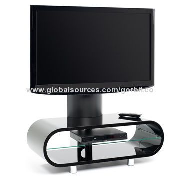 Black Ovid Ov95tvb Tv Stand With Screen Support/bentwood High Glossy With Regard To Famous Ovid White Tv Stand (Photo 7067 of 7825)