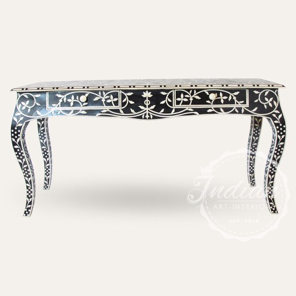 Bone Inlay Console Table (Photo 19 of 25)