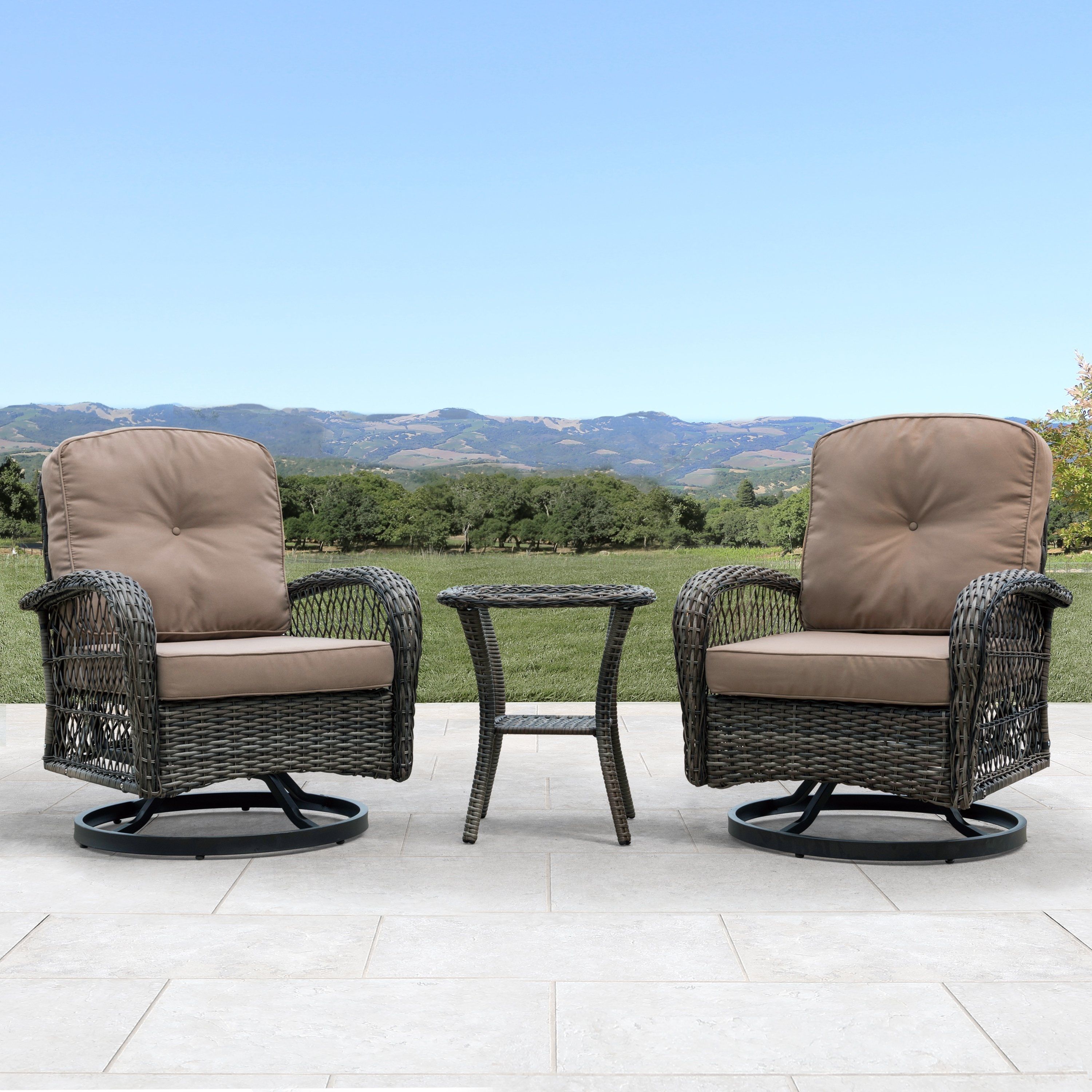 Buy 2 Outdoor Sofas, Chairs & Sectionals Online At Overstock With Regard To Alder Grande Ii Swivel Chairs (View 10 of 25)