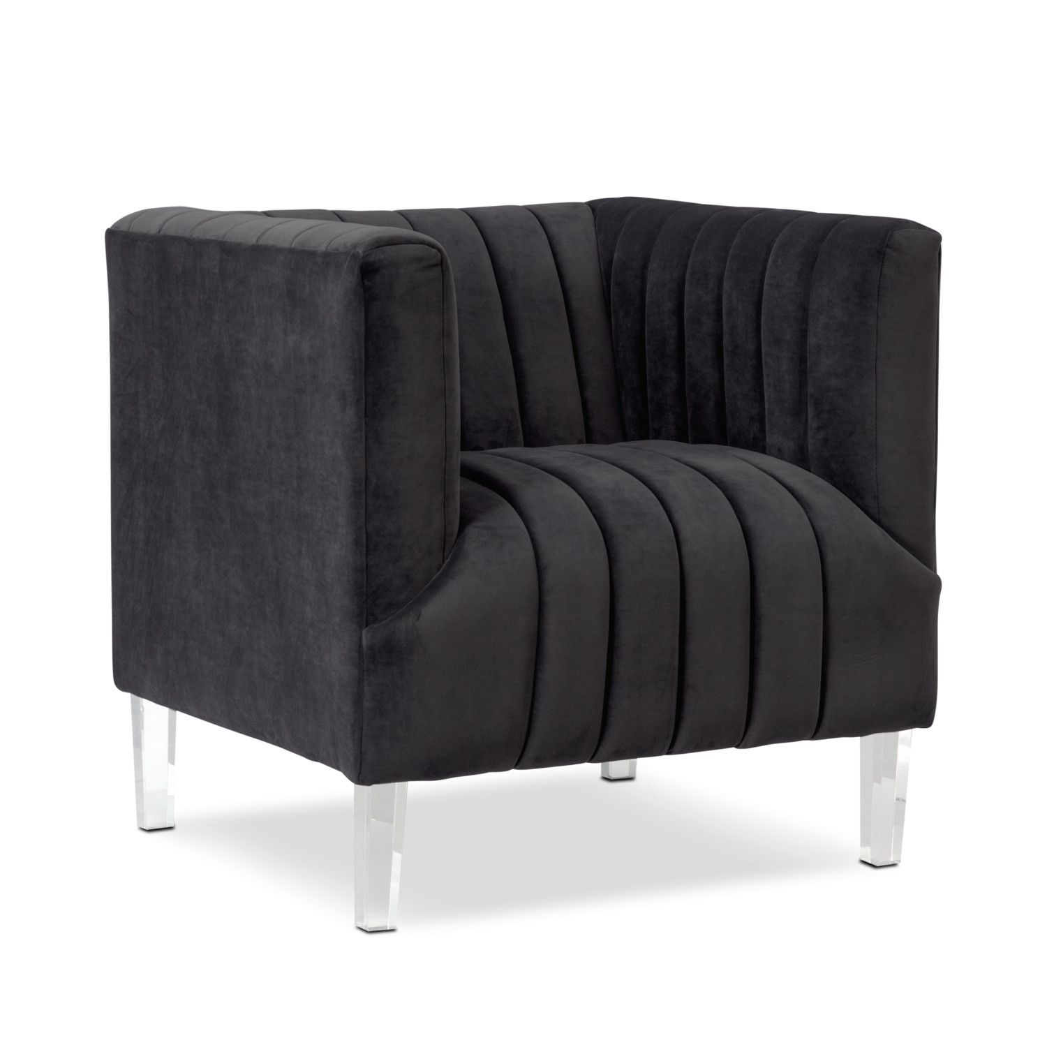 Calle Accent Chair – Gunmetal | Value City Furniture And Mattresses With Regard To Loft Black Swivel Accent Chairs (View 21 of 25)