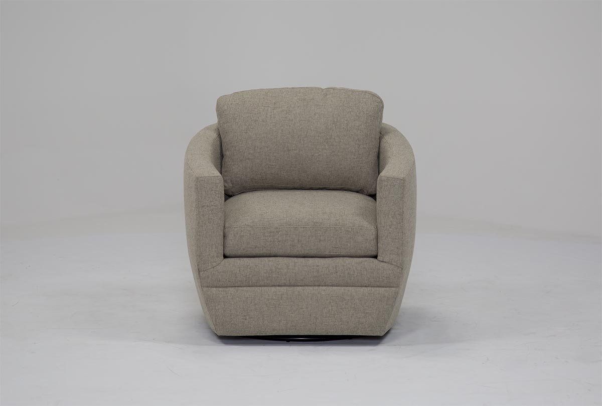 Chadwick Gunmetal Swivel Chair | Living Spaces Intended For Chadwick Gunmetal Swivel Chairs (View 1 of 25)