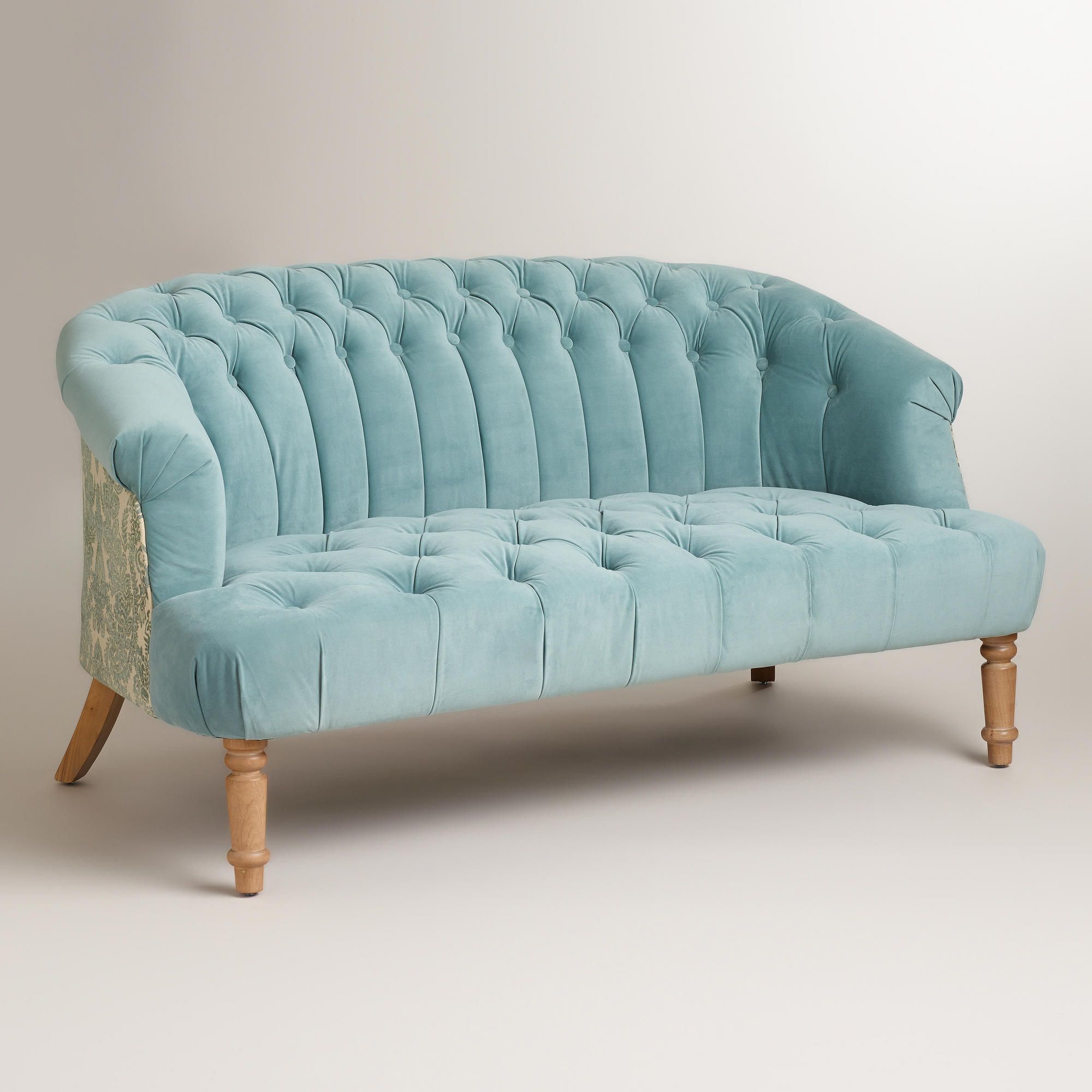 Cloud Blue Abigail Loveseat | World Market | Housies | Pinterest Throughout Abigail Ii Sofa Chairs (Photo 4 of 25)