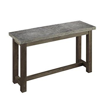 Concrete Top Console Table Monumental Parsons Dark Steel Base 48x16 Pertaining To Preferred Parsons Concrete Top & Dark Steel Base 48x16 Console Tables (View 2 of 25)