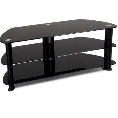 Corner Unit – Black – Tv Stands – Living Room Furniture – The Home Depot Regarding Recent Black Corner Tv Stands For Tvs Up To 60 (Photo 5 of 25)