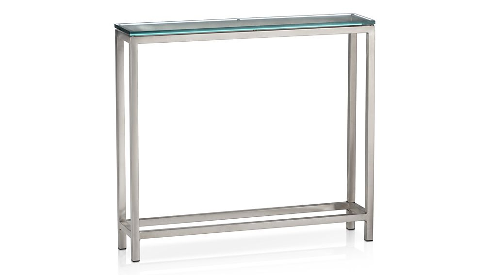 Crate And Barrel Pertaining To Most Current Era Glass Console Tables (Photo 1 of 25)