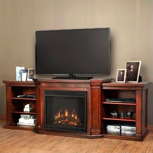 Current Mahogany Tv Stands In Real Flame Valmont Entertainment Center Electric Fireplace Dark (Photo 6949 of 7825)